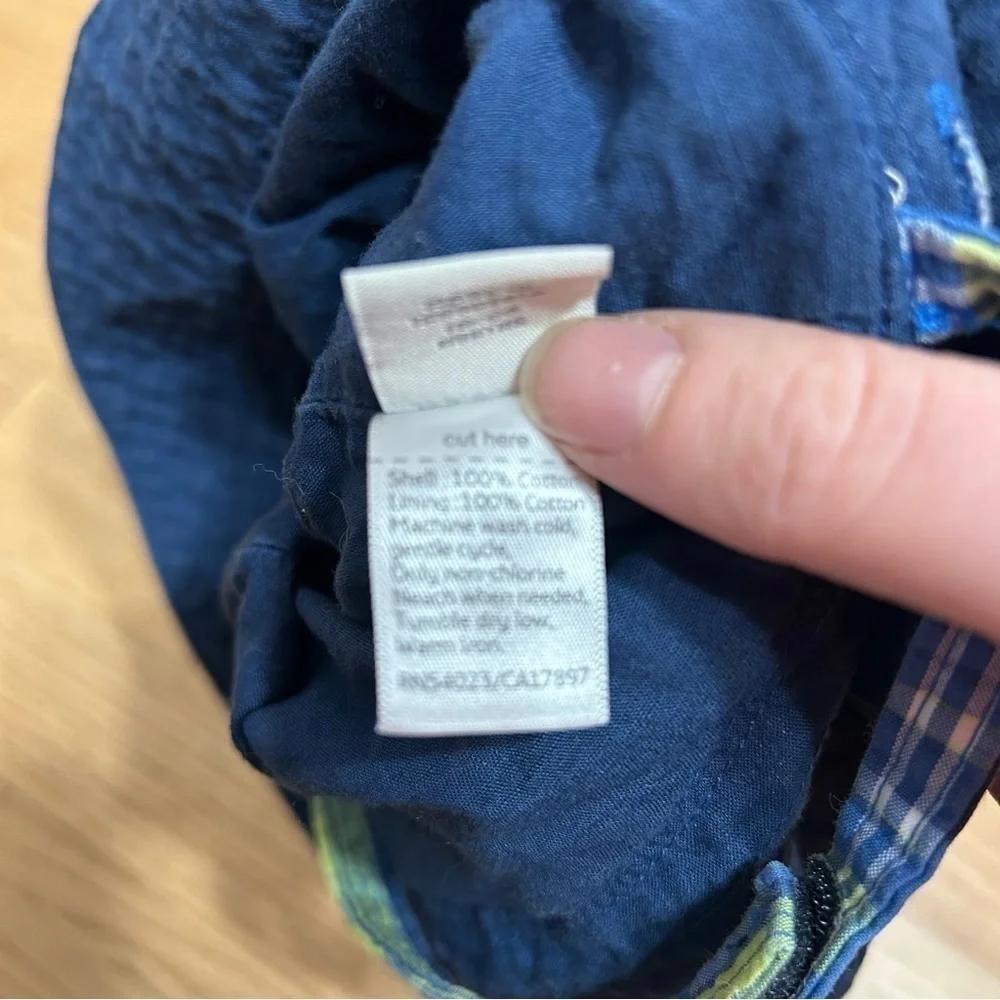 Baby Hat Bundle Blue Green Old Navy Plaid Boys 12-24 mos Kids Baby